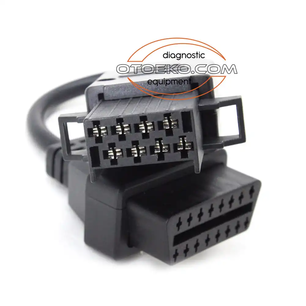 كابل محول تشخيص الأعطال Volvo 8-Pin إلى 16-Pin OBD2 لشاحنات وحافلات فولفو (24V)